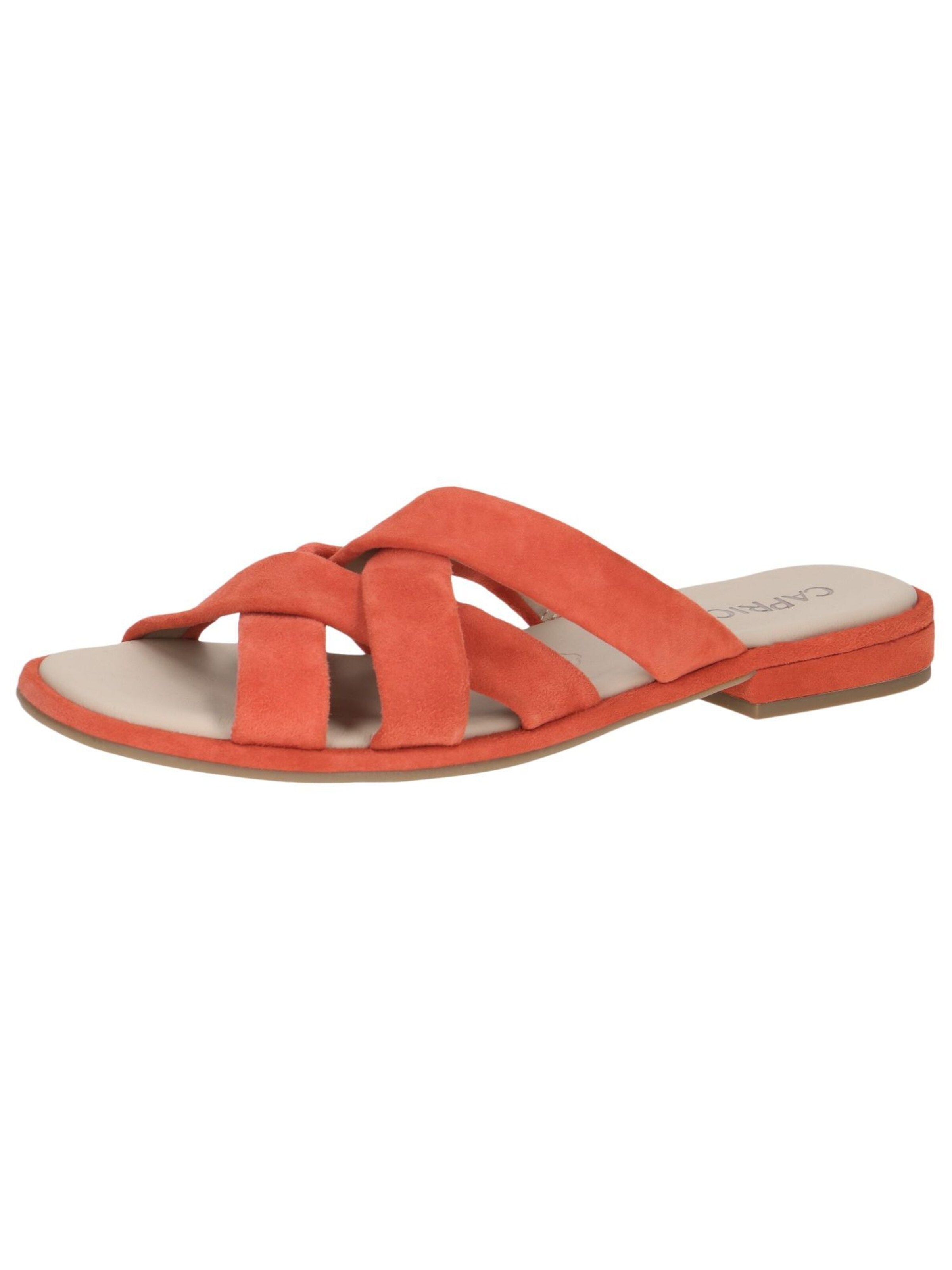 CAPRICE Pantolette in Orange: Vorderseite