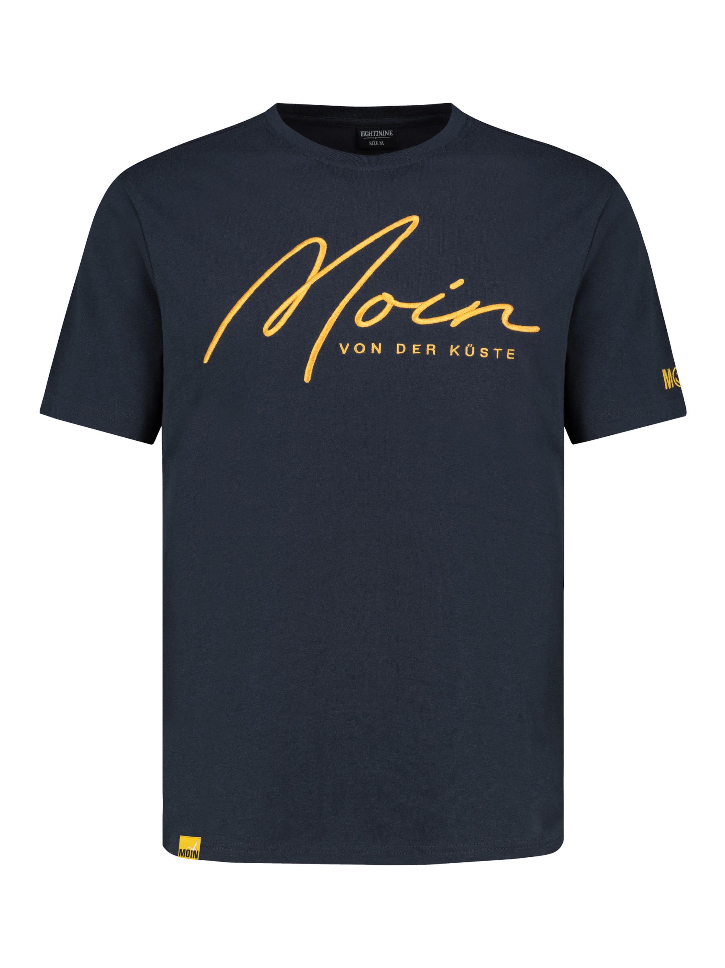 Eight2Nine Shirt 'Moin' in Blue: front