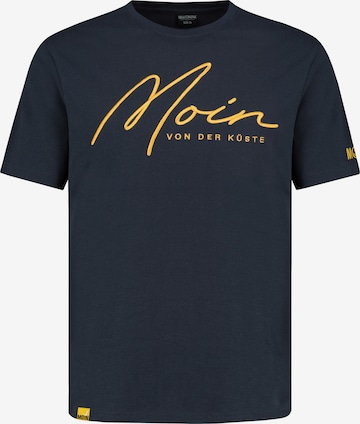 Eight2Nine Shirt 'Moin' in Blue: front
