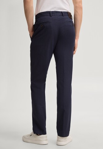JOOP! Slim fit Trousers with creases 'Hank' in Blue