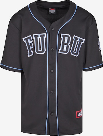 FUBU Regular fit Button Up Shirt in Black: front