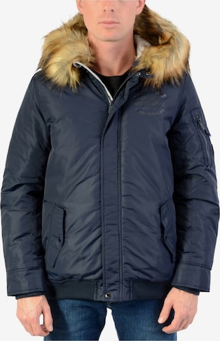 Pepe Jeans Winterjacke in Blau: Vorderseite