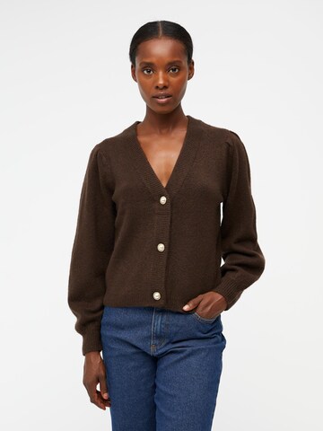 Cardigan 'Eve' OBJECT en marron : devant