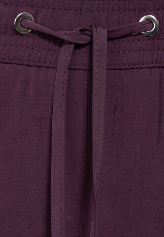 STREET ONE Wide leg Pants in Purple