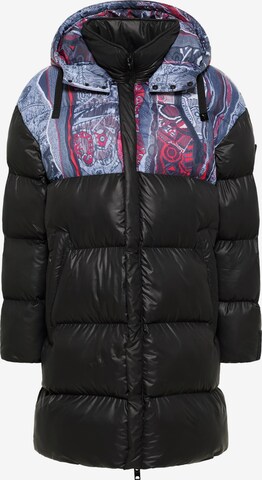 Carlo Colucci Winter Coat 'DeZordo' in Black: front