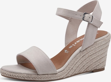 TAMARIS Sandaal in Beige: voorkant