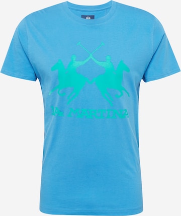 T-Shirt La Martina en bleu : devant