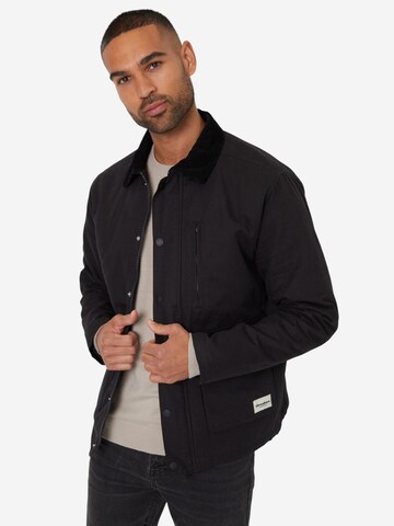 Threadbare Jacke 'Frawley' in Schwarz: Vorderseite