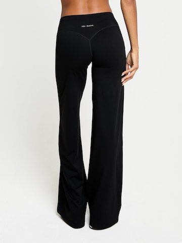 YO-GAYA Wide leg Leggings 'Ultra Wide Legging' in Zwart