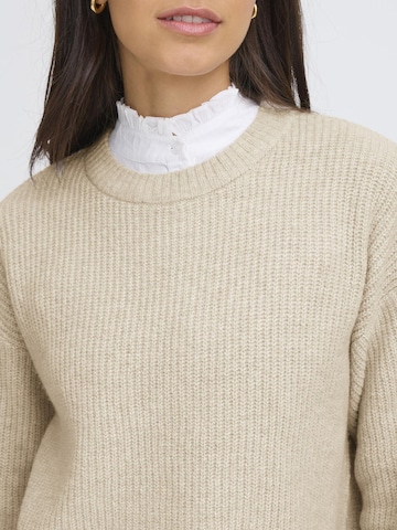 Oxmo Strickpullover in Beige