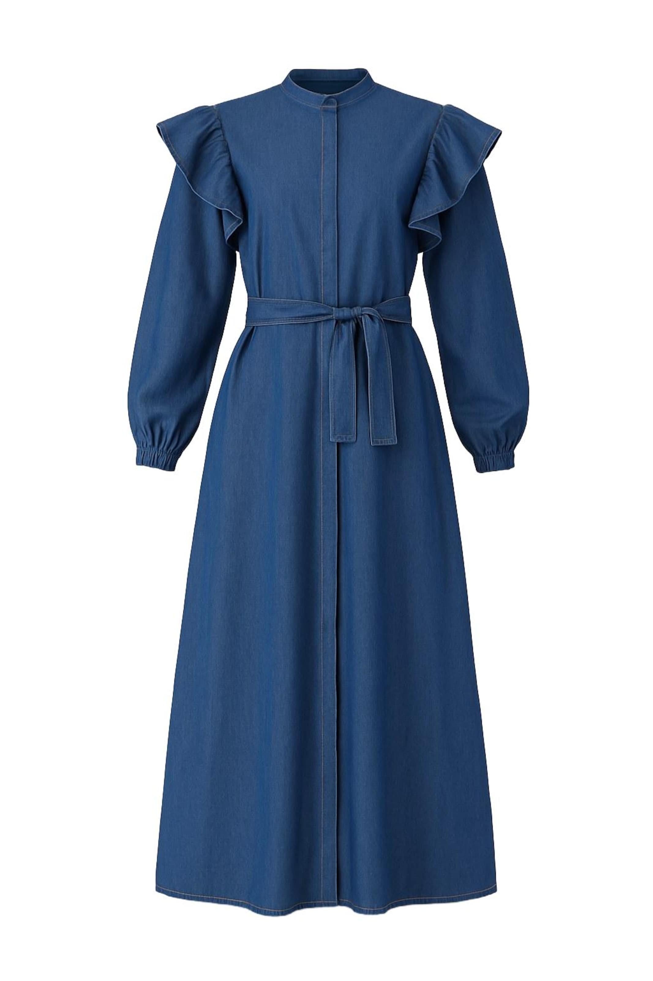 MODAMIHRAM Kleid in Blau: Vorderseite