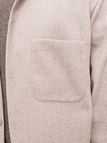 Jack & Jones Plus Comfort Fit Košeľa 'JJEREGENT' - Béžová