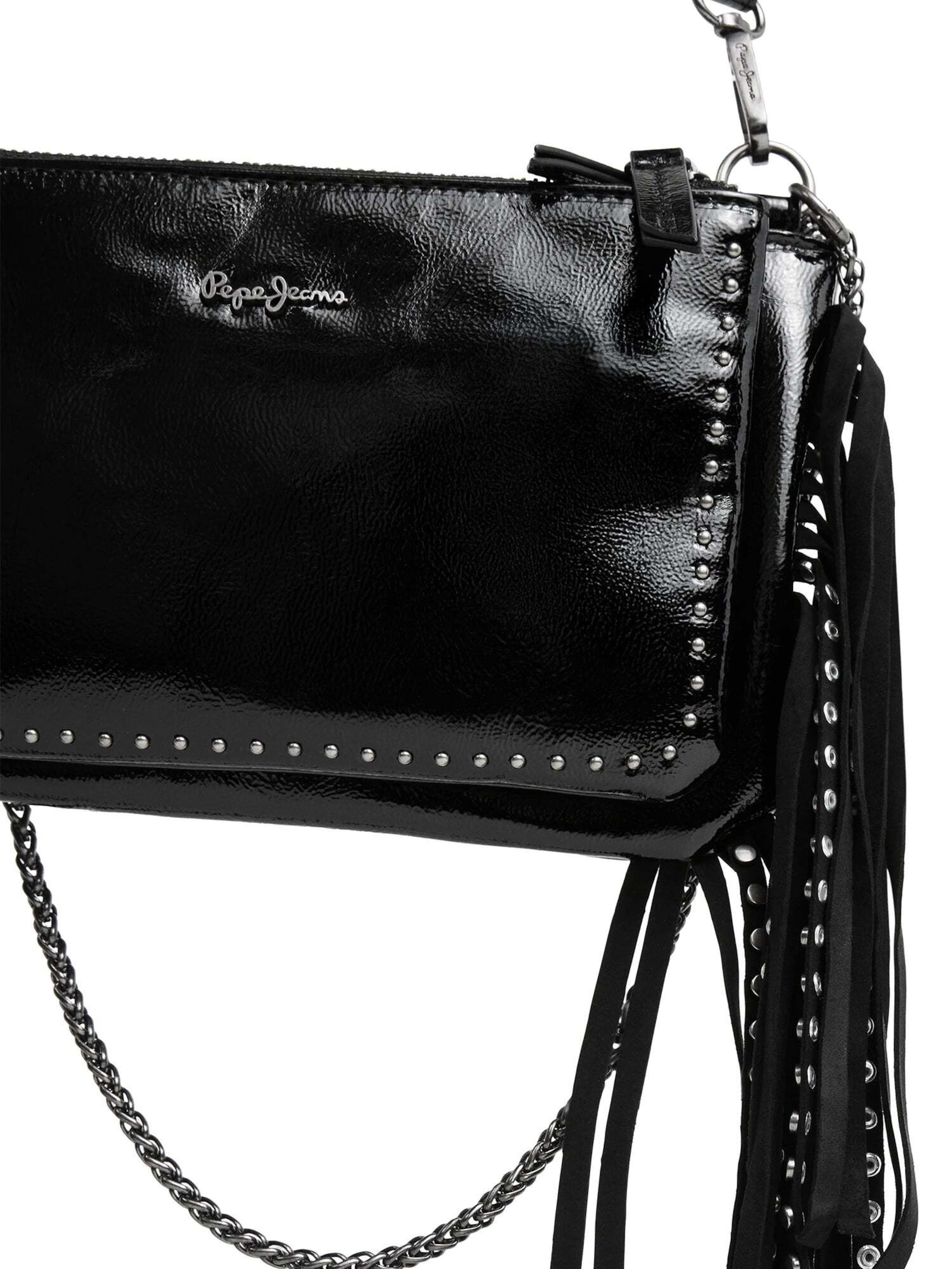 Borsa a spalla 'Urusal Rock' di Pepe Jeans in nero