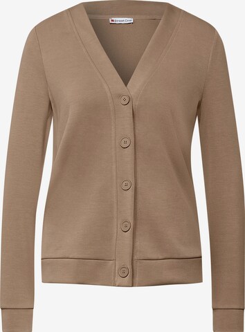 STREET ONE Sweatjacke in Beige: predná strana