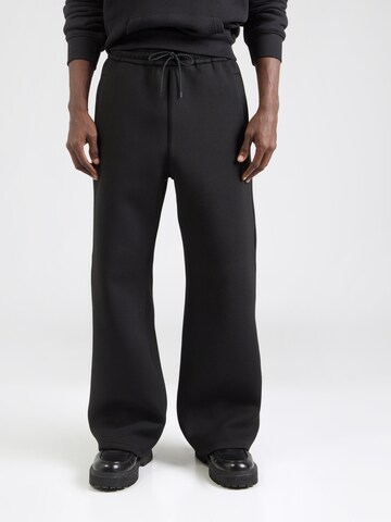 Loosefit Pantalon WEEKDAY en noir : devant