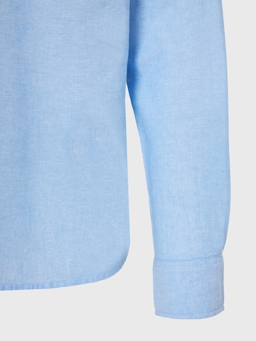 Funky Buddha Regular fit Overhemd in Blauw