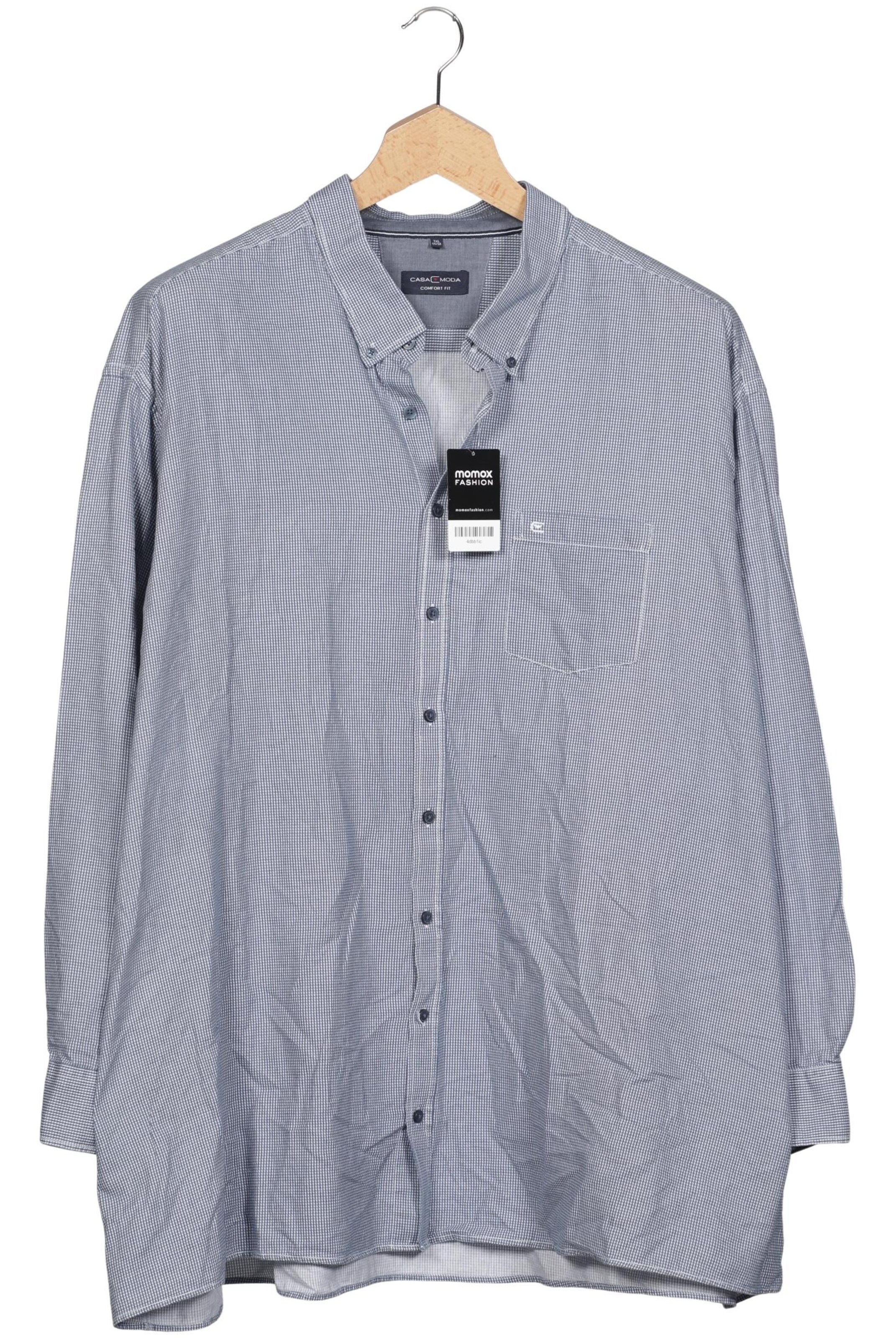 CASAMODA Button Up Shirt in 9XL in Blue: front