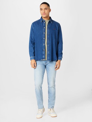 DIESEL Regular fit Button Up Shirt 'SIMPLY' in Blue