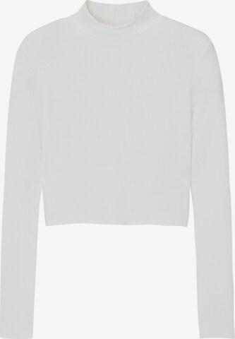 Pull&Bear T-shirt i vit: framsida