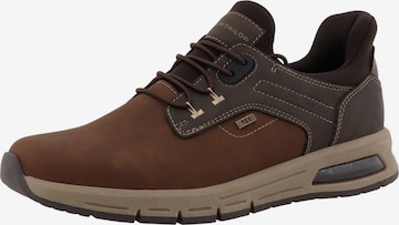 TOM TAILOR Sportlicher Schnürschuh in Braun: Vorderseite