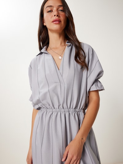 Rochie pe 36 Happiness İstanbul pe gri / negru, Vizualizare produs