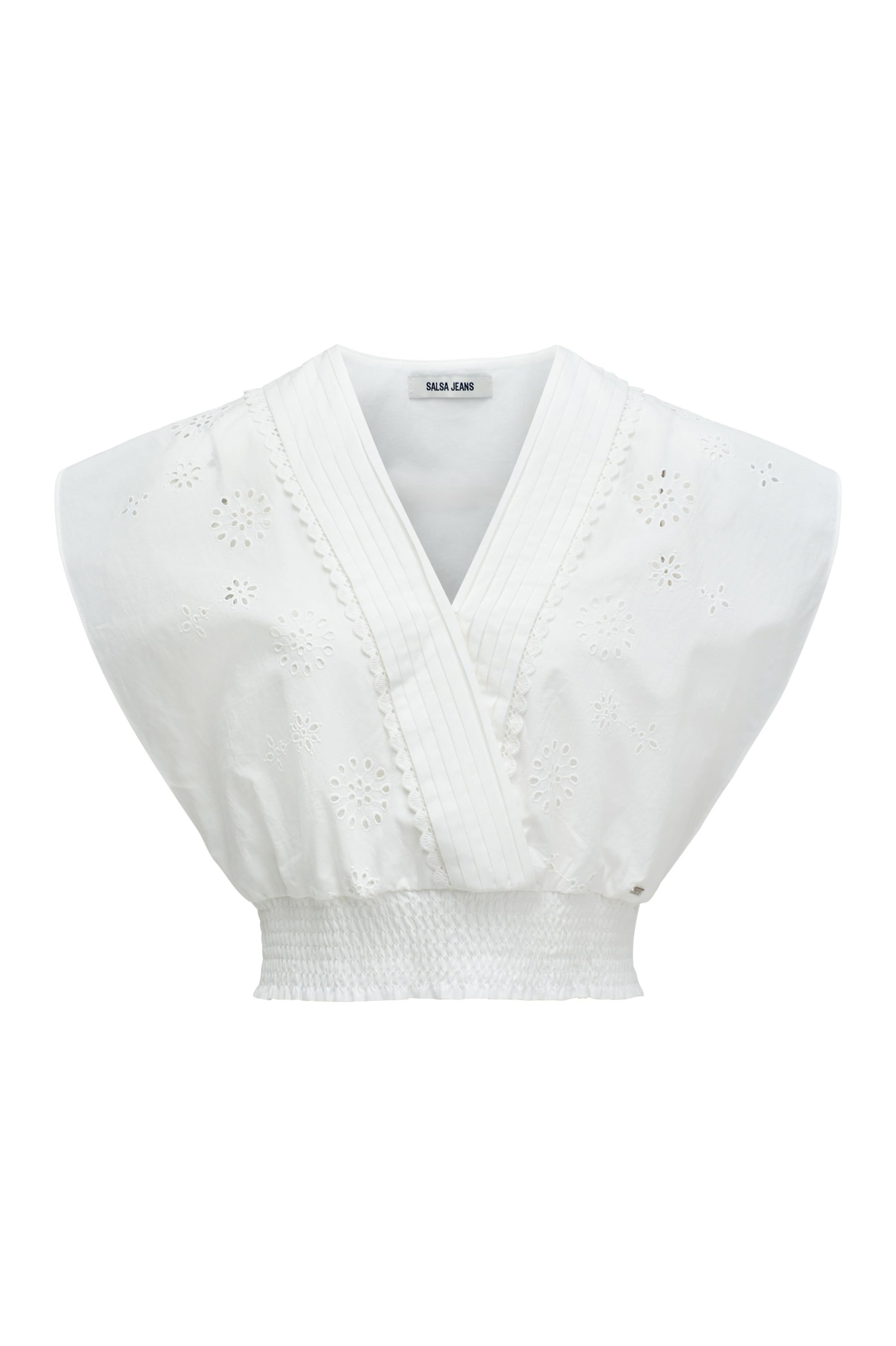 Chemisier Salsa Jeans en blanc : devant