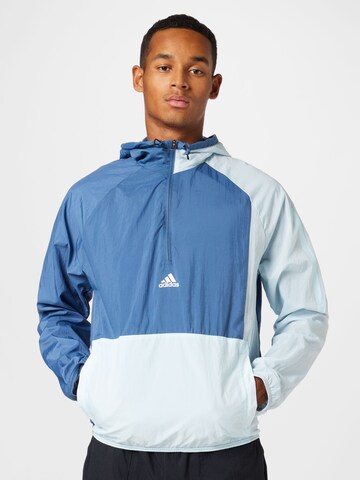 ADIDAS SPORTSWEAR Athletic Jacket in Blue: front