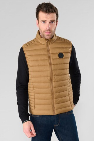 Gilet 'Croz' Le Temps Des Cerises en beige : devant