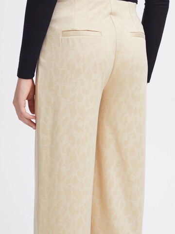 Regular Pantalon 'Kate' ICHI en beige
