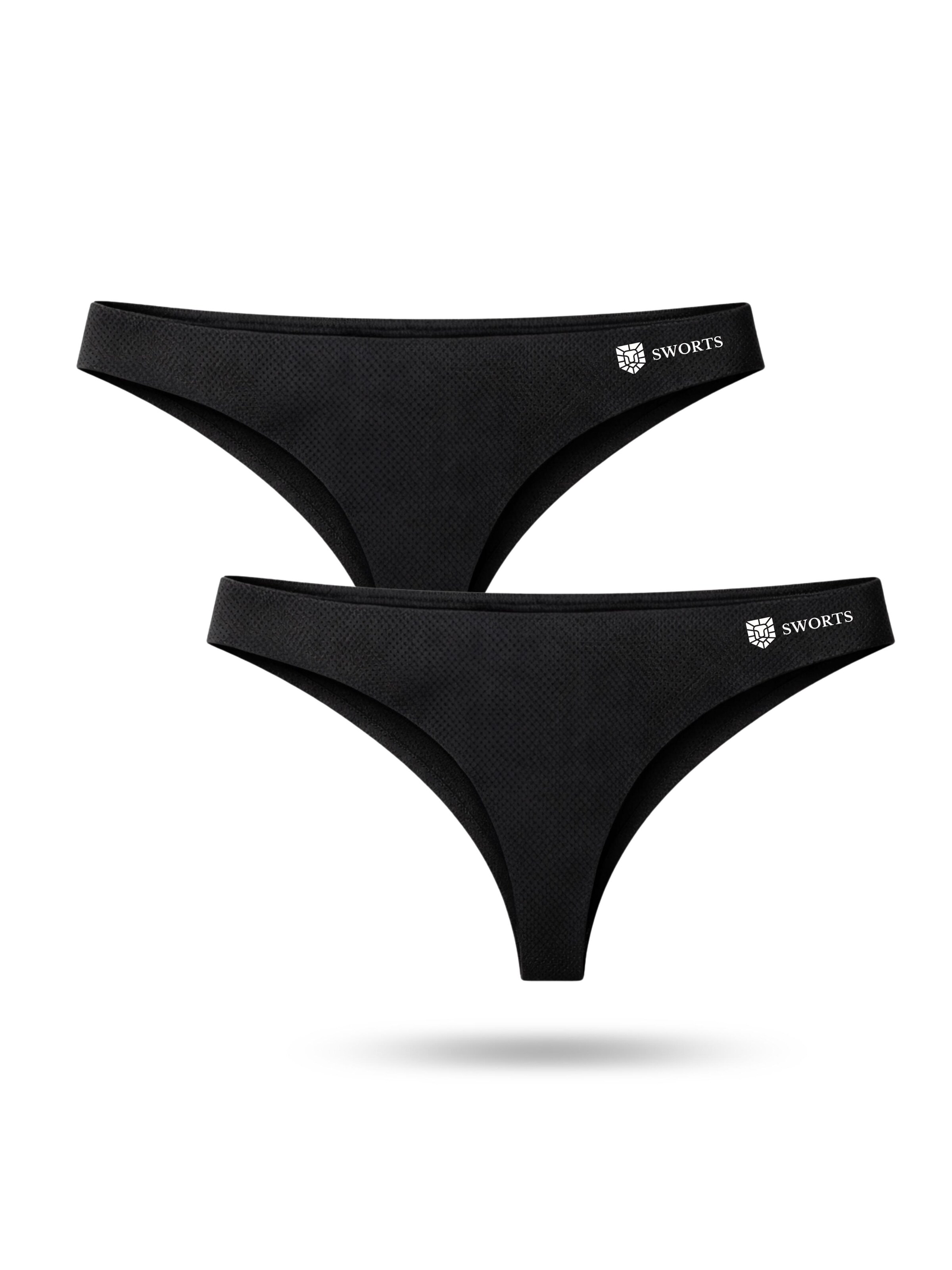 SWORTS Sports underpants 'Airy' in Black: front