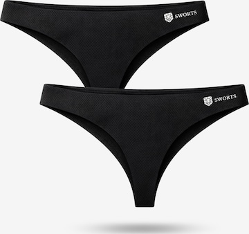 SWORTS Sportunterhose 'Airy' in Schwarz: Vorderseite