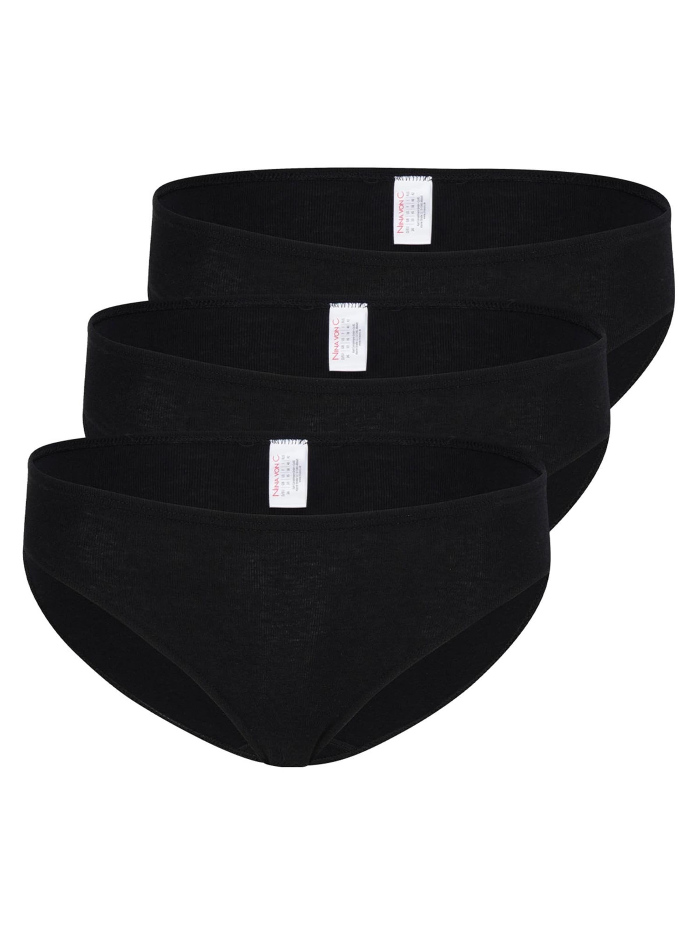Nina von C. Slip 'Daily'‌‌‌‌‌‌‌‌ in Schwarz: Vorderseite