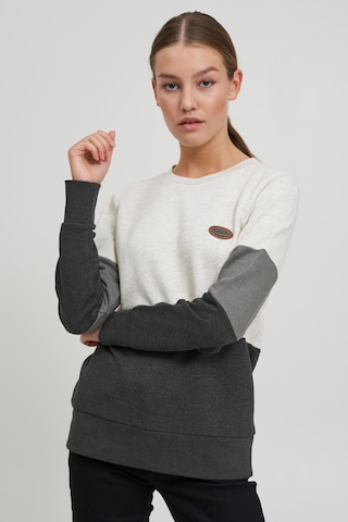 Oxmo Sweatshirt 'Trine' in Weiß: predná strana