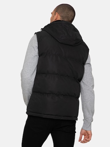 Threadbare Vest in Black