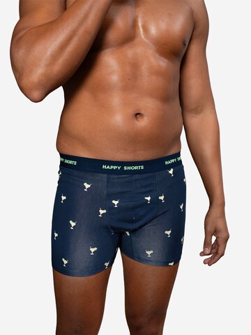 Boxers ' Jersey ' Happy Shorts en bleu : devant
