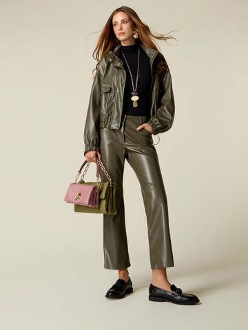 évasé Pantalon oltre en vert