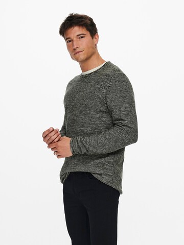 Only & Sons - Pullover 'Niko' em verde: frente