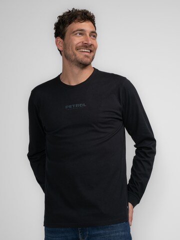 Petrol Industries Shirt 'Meares' in Zwart: voorkant