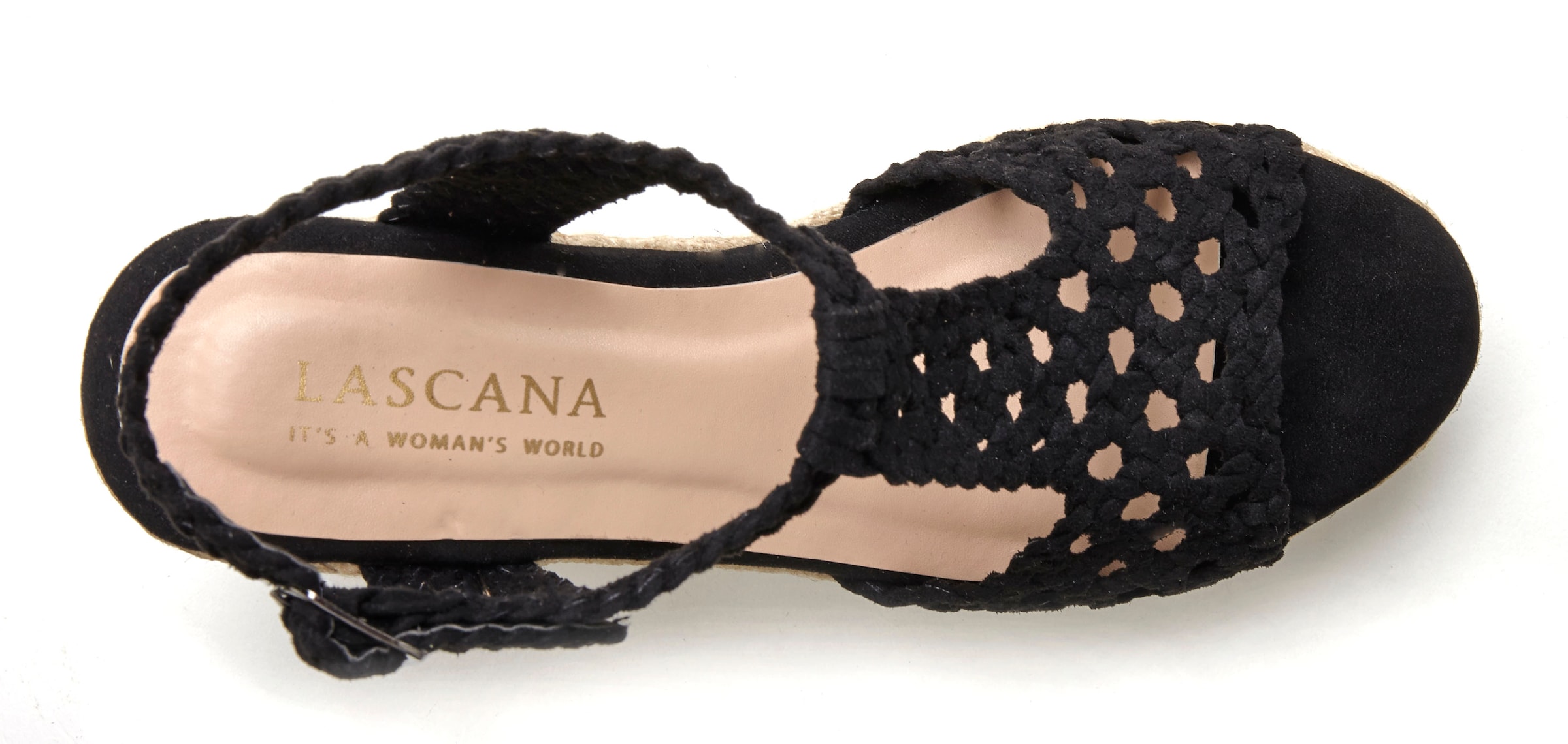 LASCANASandale - crna boja