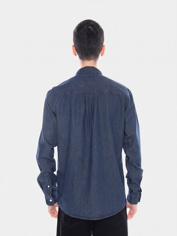 Only & Sons Comfort fit Button Up Shirt in Blue