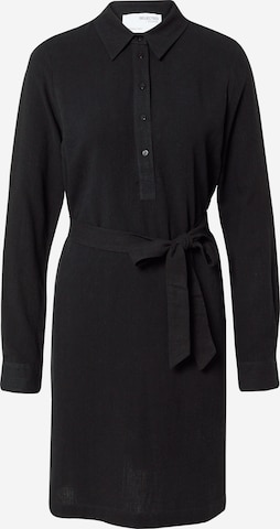 Robe-chemise 'Viva' SELECTED FEMME en noir : devant