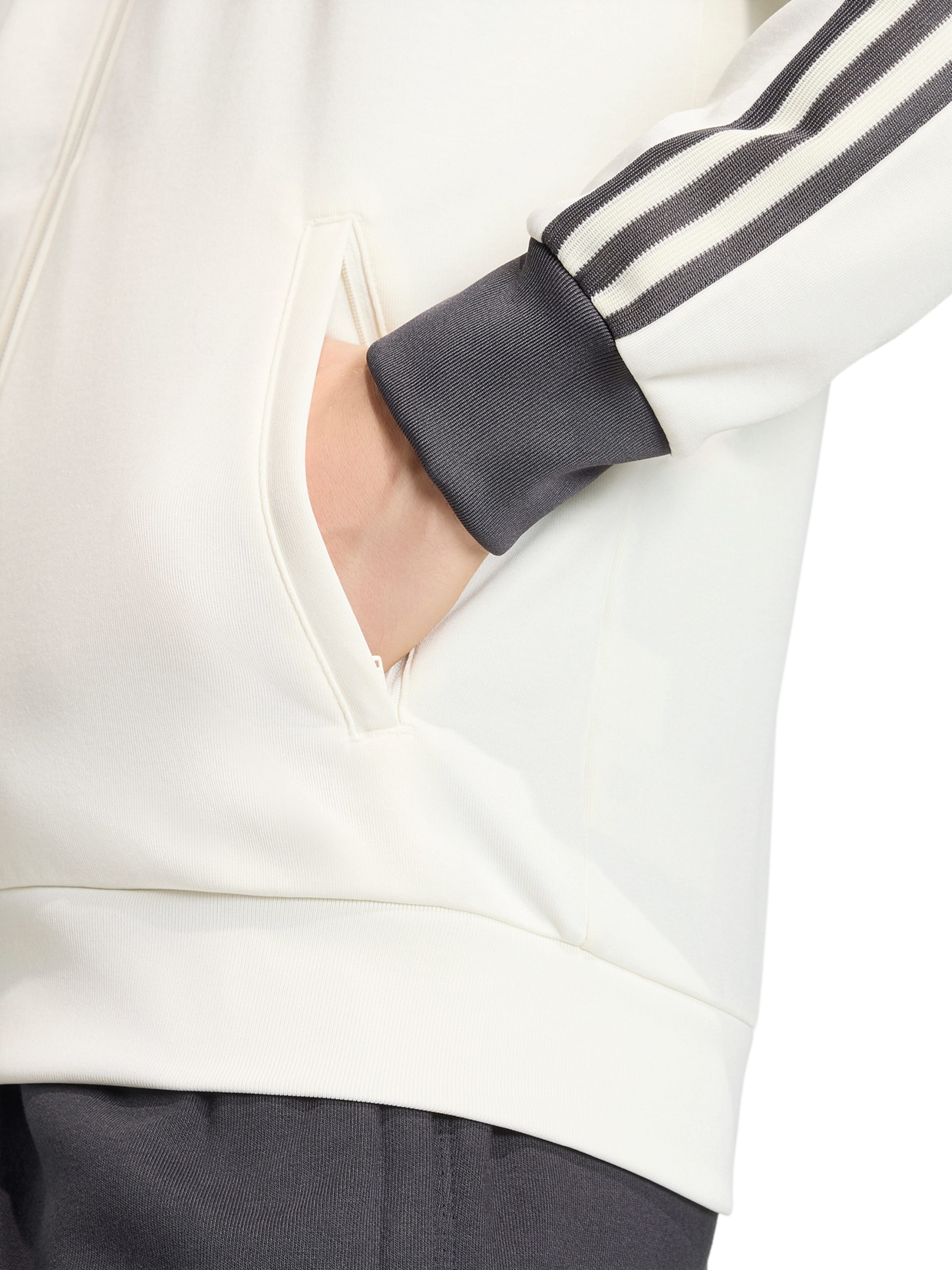 ADIDAS ORIGINALS Athletic Jacket in White