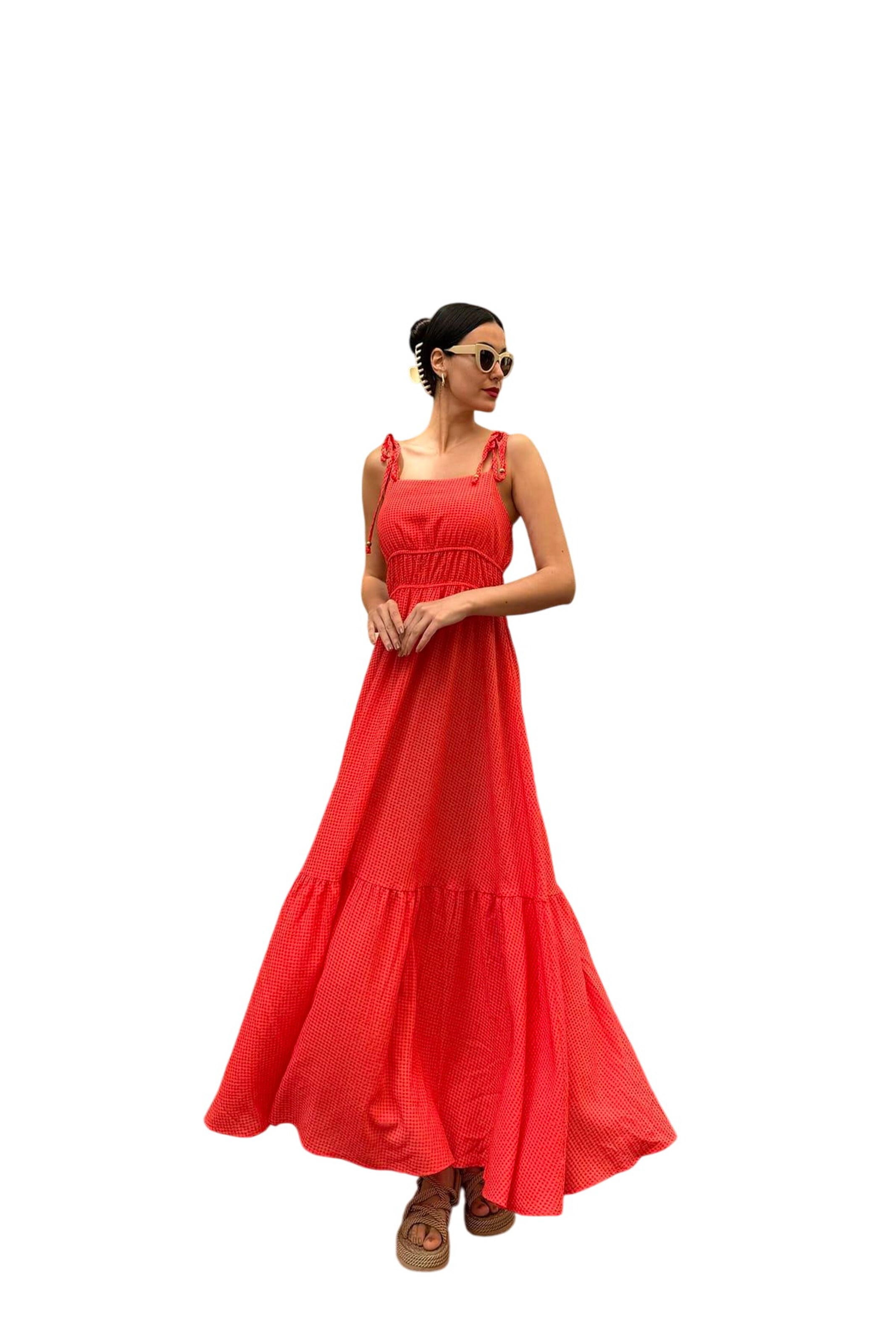 For You Moda Dress in Orange