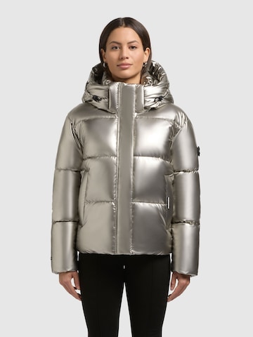 Veste d’hiver 'DEVINA2' khujo en argent : devant