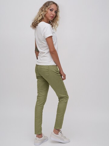 Miracle of Denim Slimfit Jeans 'Suzy' in Grün