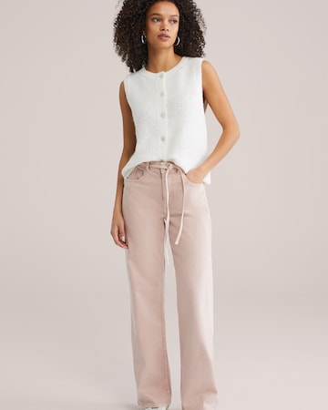 Wide leg Jeans di WE Fashion in rosa