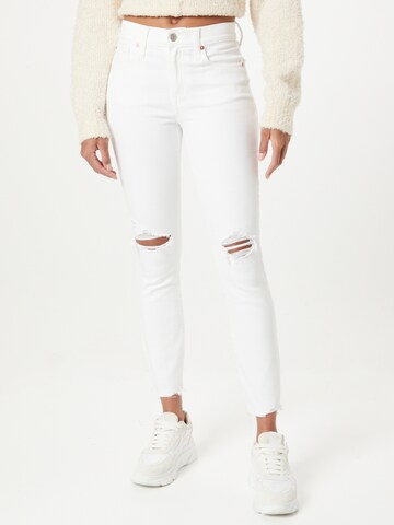 GAP Skinny Jeans in White: front