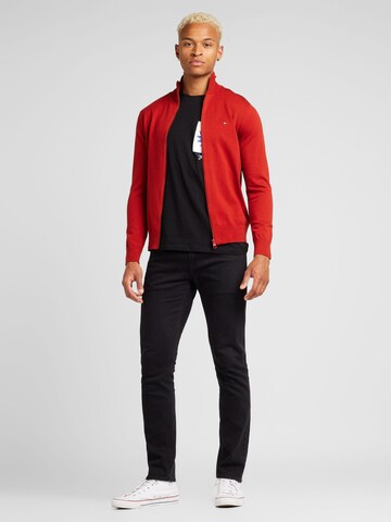 TOMMY HILFIGER Pletena jopa | rdeča barva