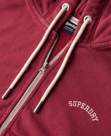 Superdry Sweatvest 'Essential' in Rood