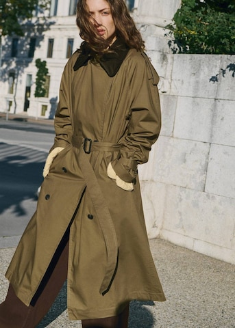 MANGO Between-Seasons Coat 'Tome' in Brown